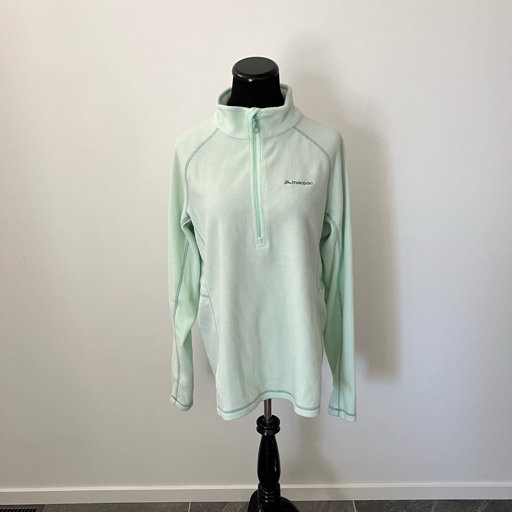 Macpac Mint Quarter-Zip Fleece
